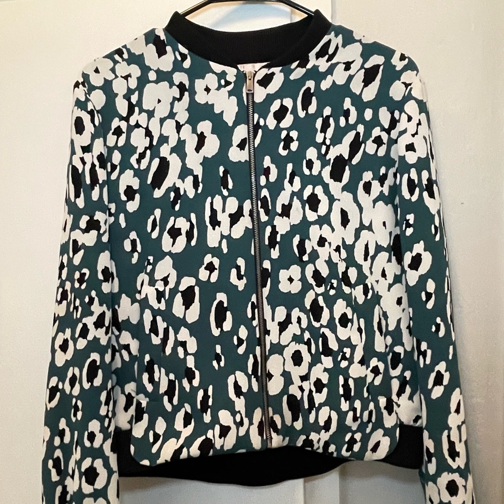 Zara Floral Design Bomber Jacket